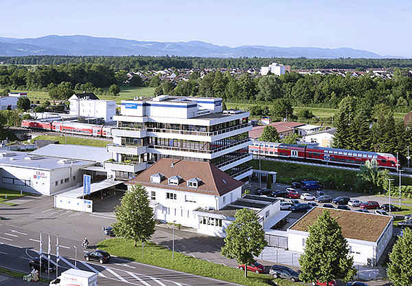 Außenansicht Gebäude des Abrechnungszentrum Emmendingen